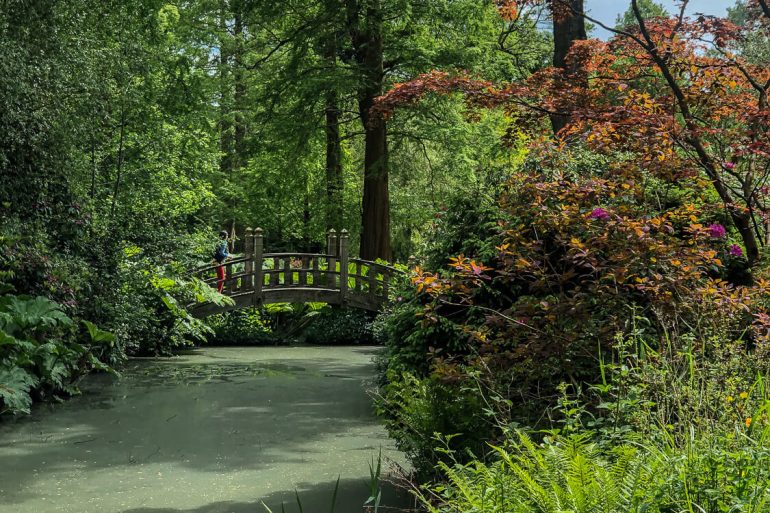 Gardens and Bridge at Winterbourne